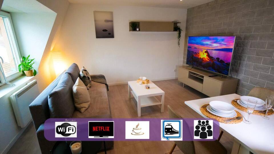 # Le 4 # Tres Beau Appartement T3 Neuf, Tout Confort, Mulhouse Centre Ville 外观 照片